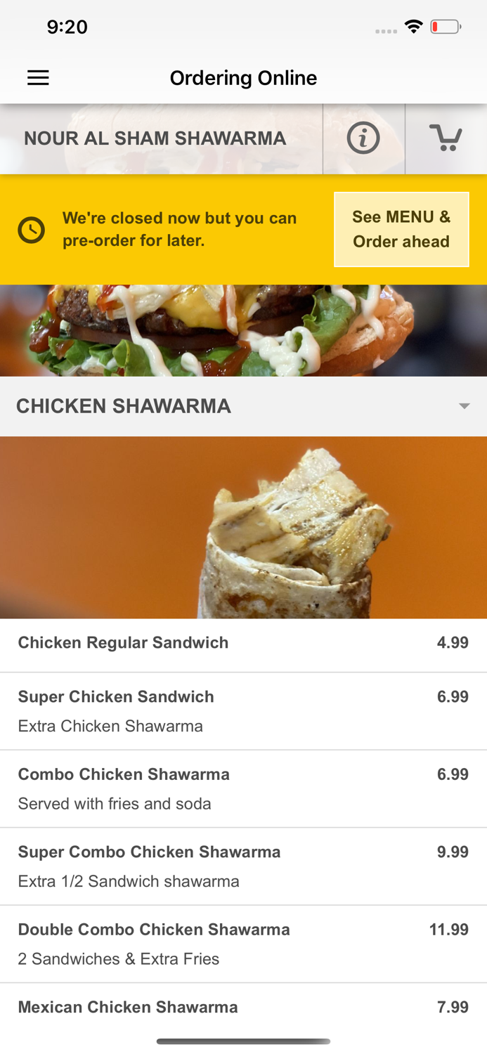 Nour Al Sham Shawarma