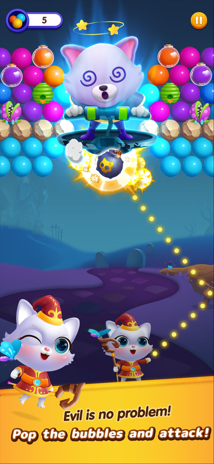 Bubble Shooter - Cat Island