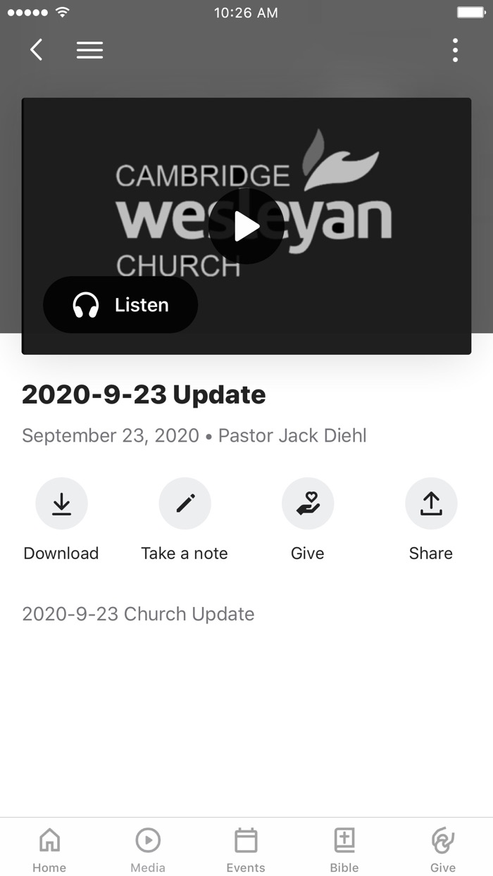 Cambridge Wesleyan Church