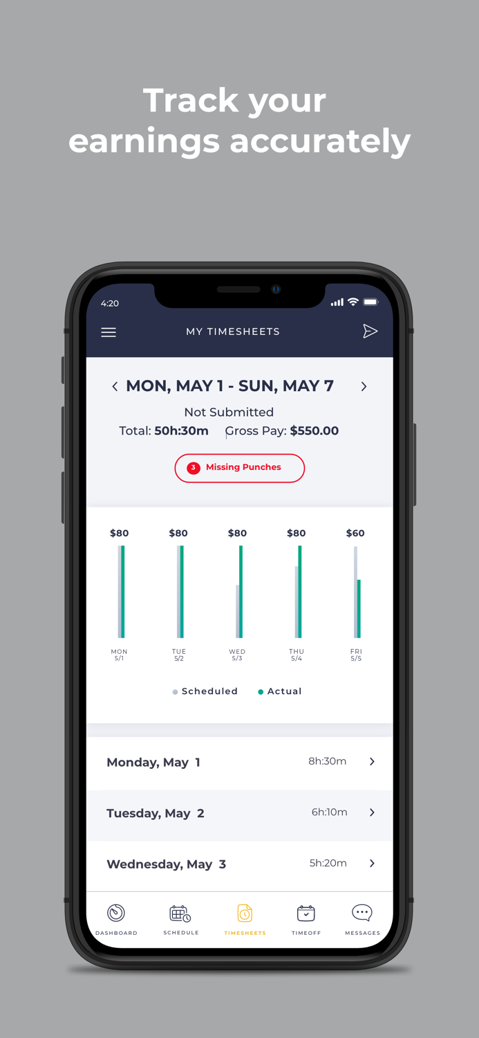 PrimePay Time and Scheduling