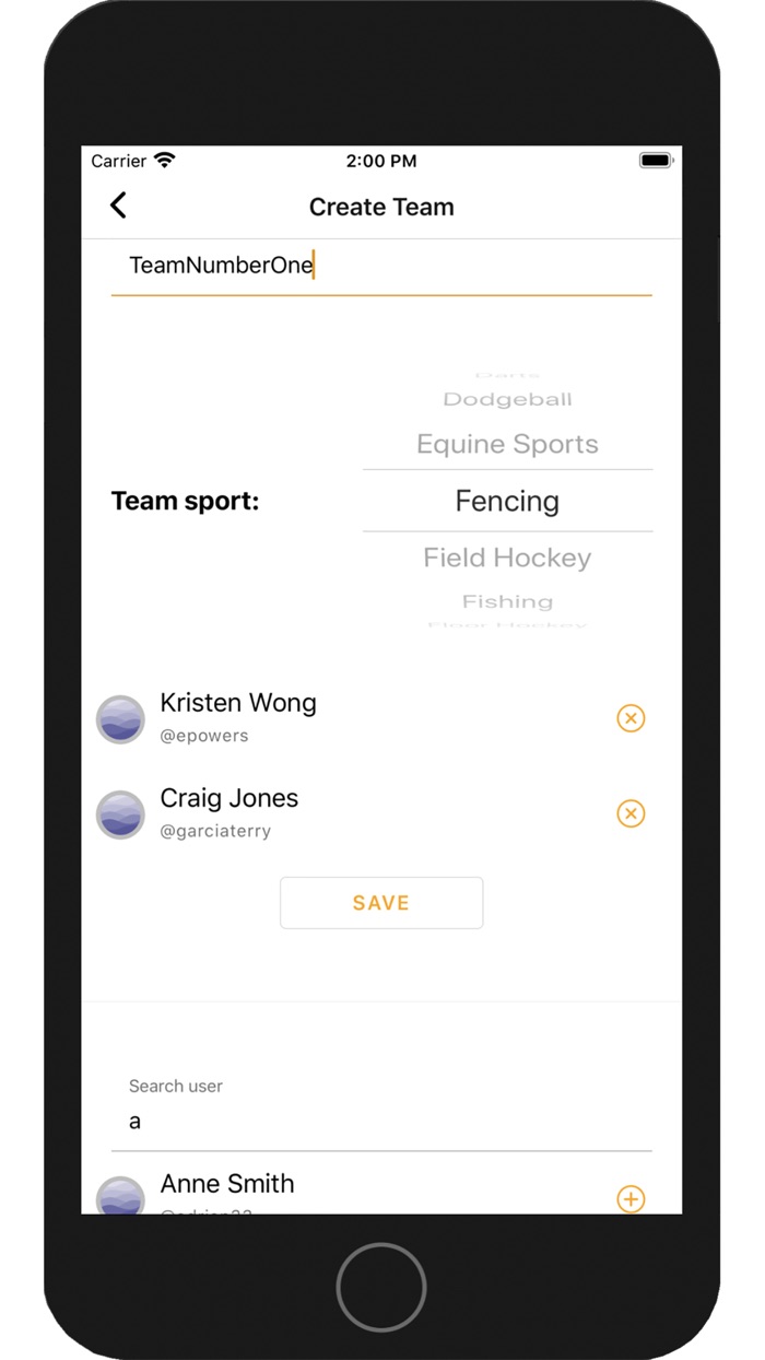 SportUp to find Sport Team