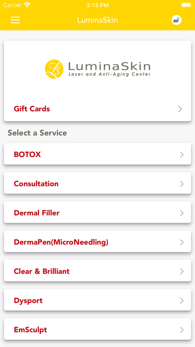 Luminaskin Medical Spa Screenshot