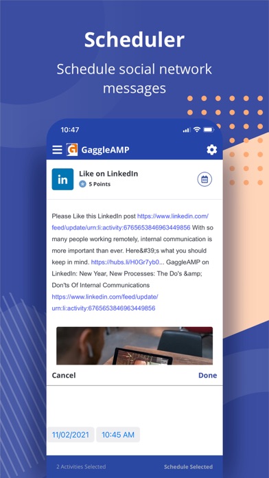 GaggleAMP - Social. Advocacy. Screenshot