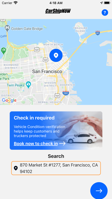 CarShipNow Screenshot
