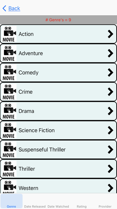Movies I Have Watched Screenshot