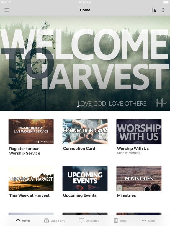 Harvest Church Beaver Dam iPad screenshot 1 - Education app