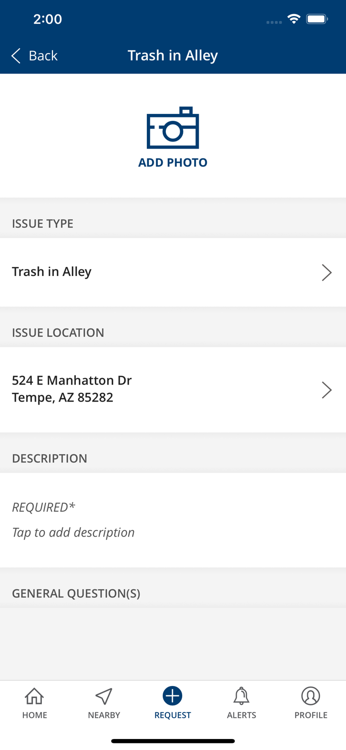 Tempe 311 App
