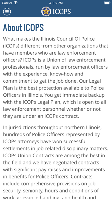 Illinois Council of Police Screenshot