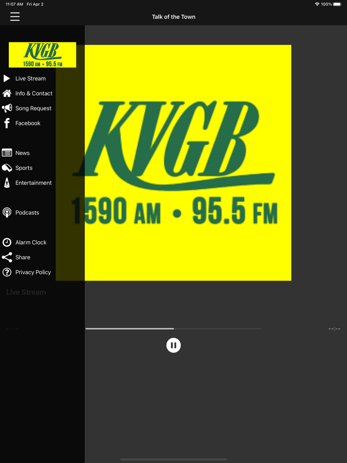 1590 KVGB and 95.5 FM