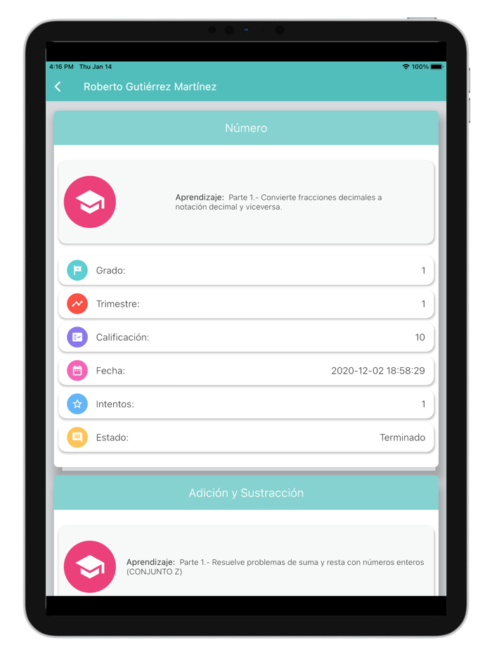 Avance Aprovechamiento Escolar