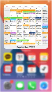 widgetcal-calendar widget iphone screenshot 1