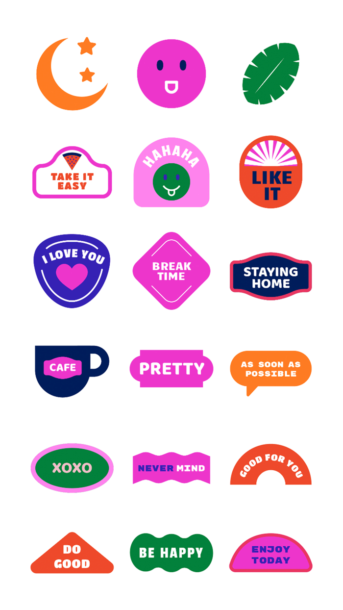 Stickers 90 for iMessage