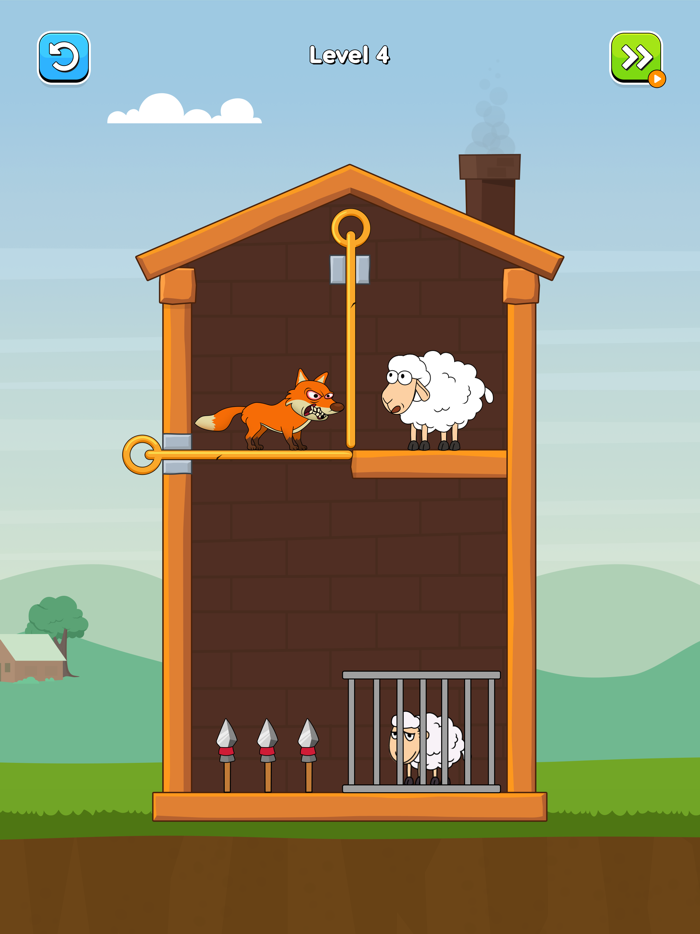 Hero Sheep-Pin Pull Save Sheep