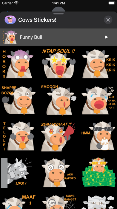 Bulls & Cows Stickers Screenshot