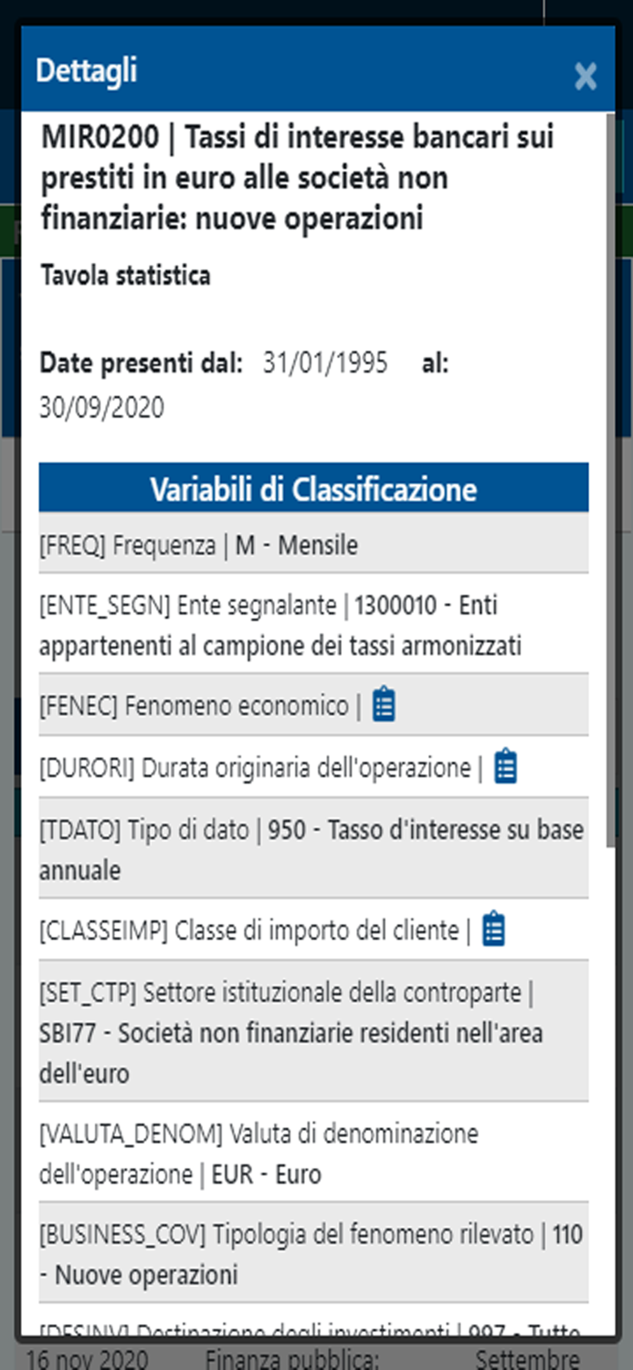 BDS - Base Dati Statistica