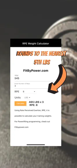 Game screenshot RPE Weight Calculator hack