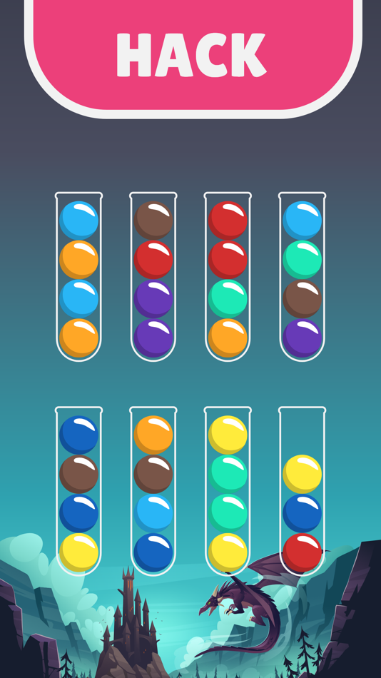 #5. Ball Sort - Color Puzzle (iOS) By: Bluebook
