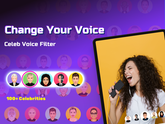 Celeb Voice Filter - Talkz iPad app afbeelding 1