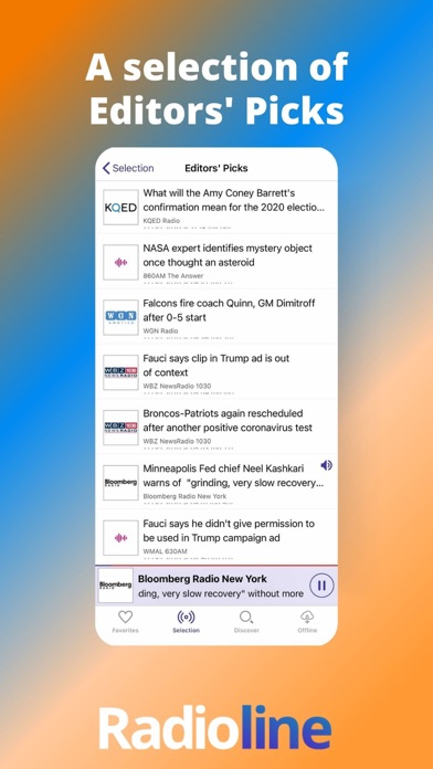 Radioline: Radio & Podcasts Screenshot