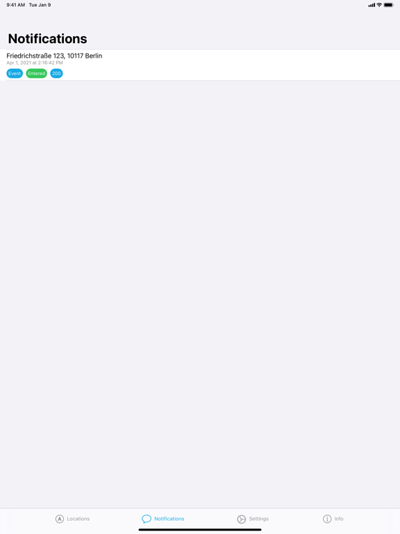 Screenshot #6 pour Locative: Geofence and Beacon