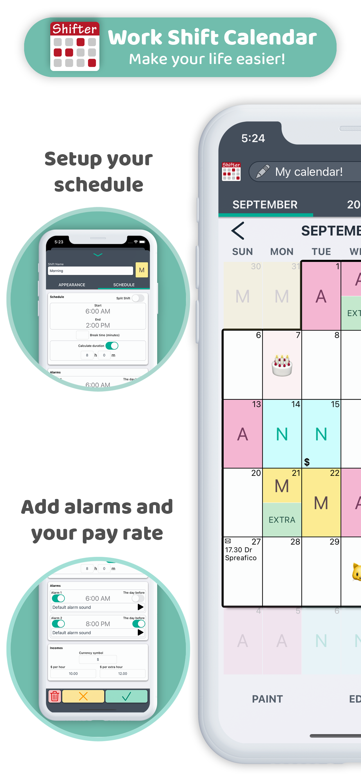 Work Shift Calendar (Shifter)