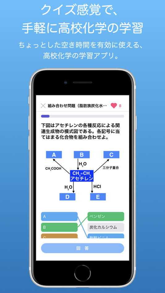#1. 高校化学ChemQuiz (iOS) 由: Hiroyuki Yamashita