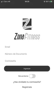 zonafitness iphone screenshot 1