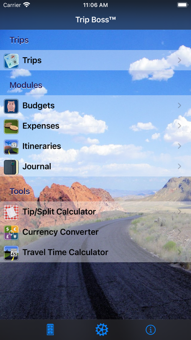 Trip Boss travel manager Screenshot