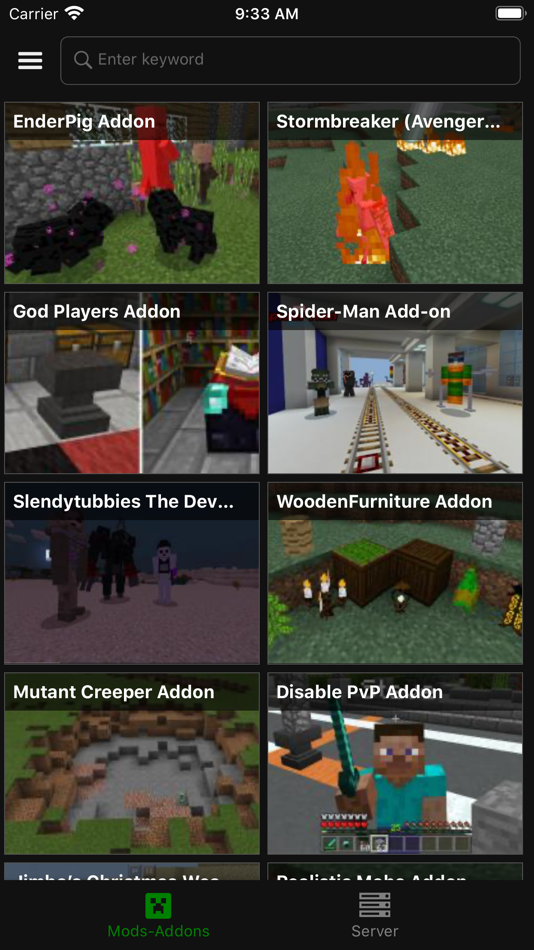#1. Addons Server for Minecraft PE (iOS) Podle: Giang Pham Thi
