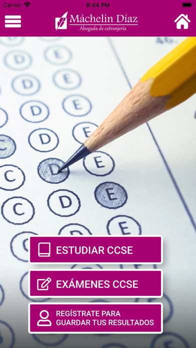 Prueba CCSE Test Nacionalidad Screenshot