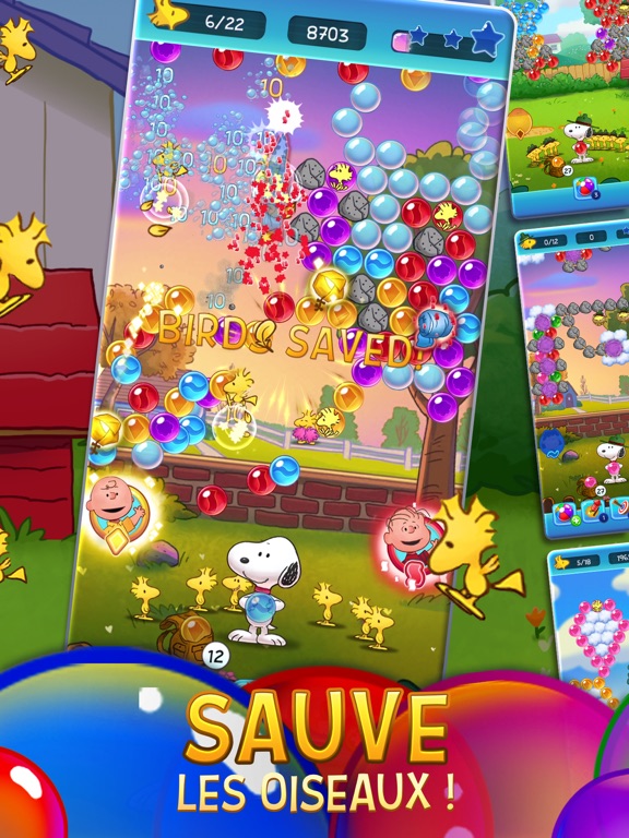 Screenshot #5 pour Bubble Shooter - Snoopy POP!