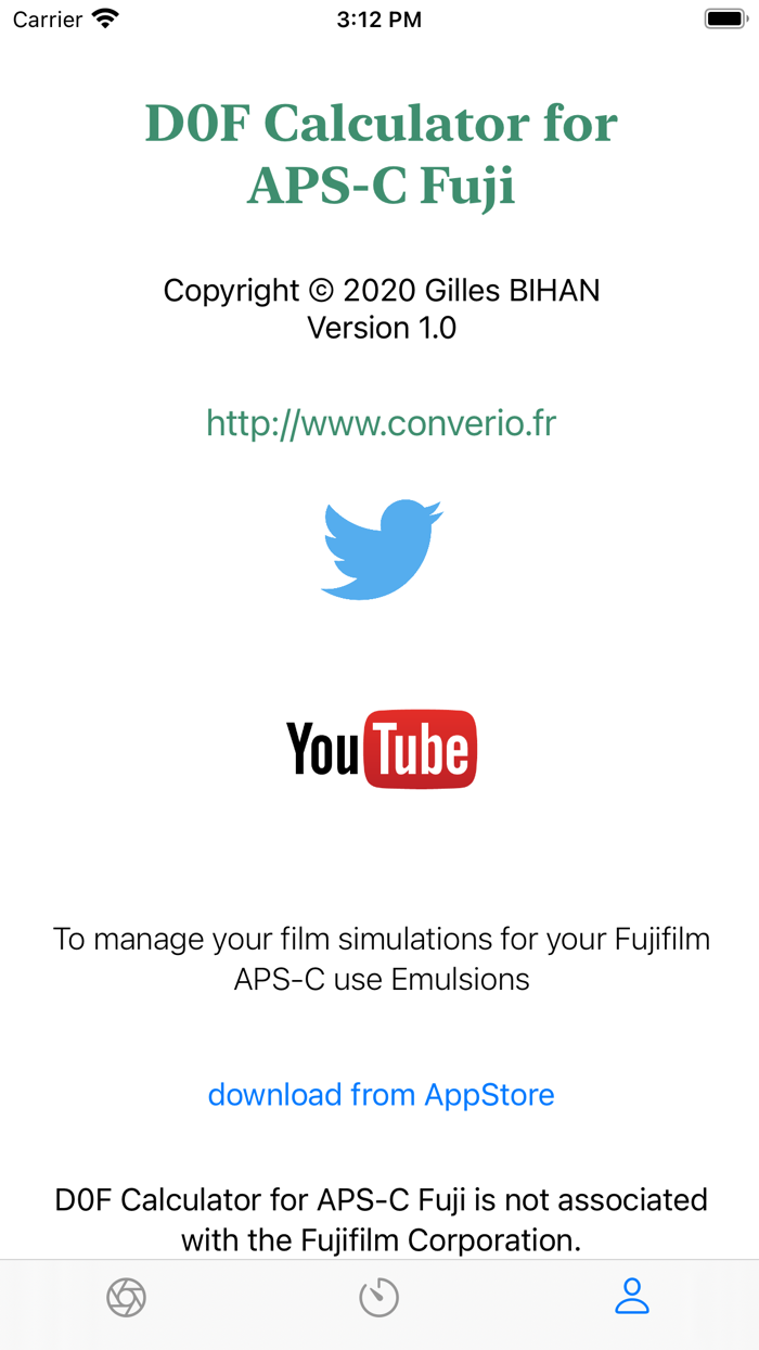 D0F Calculator for APS-C Fuji