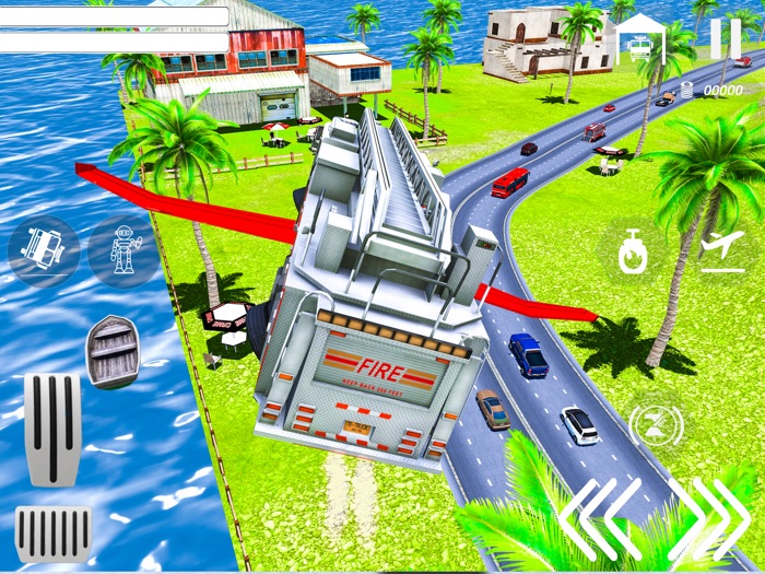 Real Flying Fire Truck Robot