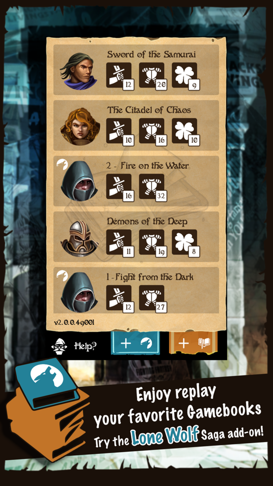 #1. Adventure Sheet: for Gamebooks (iOS) By: Alexandre Guidet