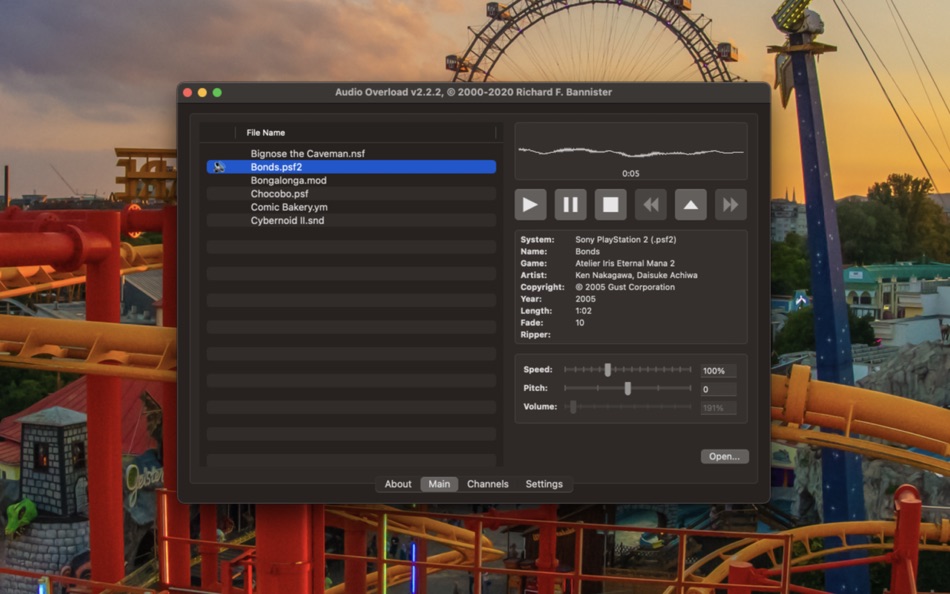 Audio Overload (macOS) di: Richard Bannister
