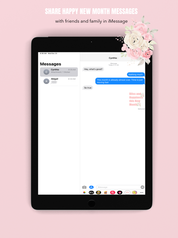 New Month Texts by Unite Codes