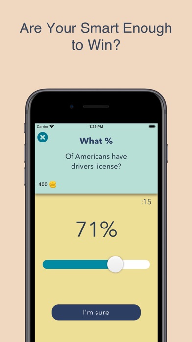 Screenshot 1 of Pcento: Guess the Percentage App