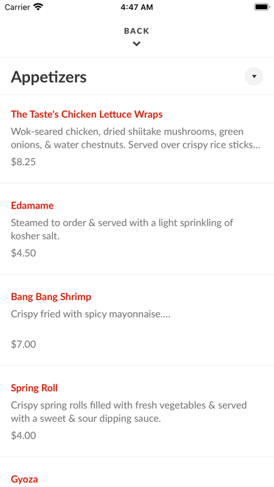 The Taste Asian Bistro Screenshot
