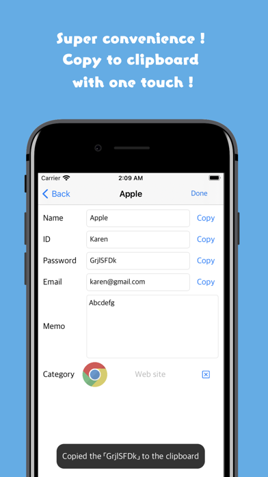 EasyToUse ! PasswordManagerApp screenshot 3