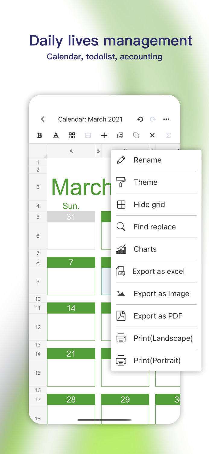 Simple Spreadsheetview and edit