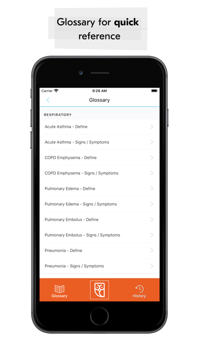 Medical Signs and Symptoms Screenshot
