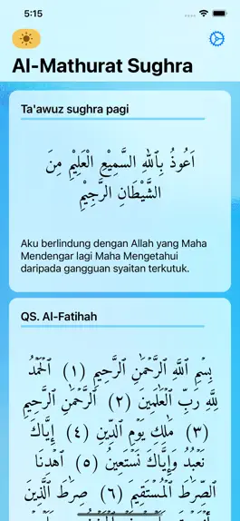 Game screenshot Al Mathurat Terjemahan Melayu mod apk