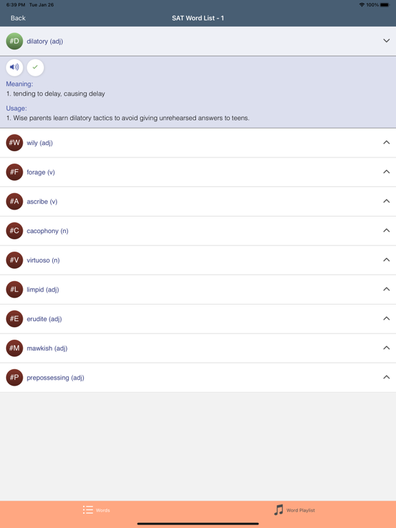 Screenshot #5 pour WordSmart prep for SAT®(Set 2)