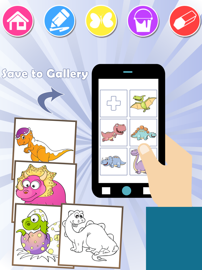 Dinosaurs world Coloring Book