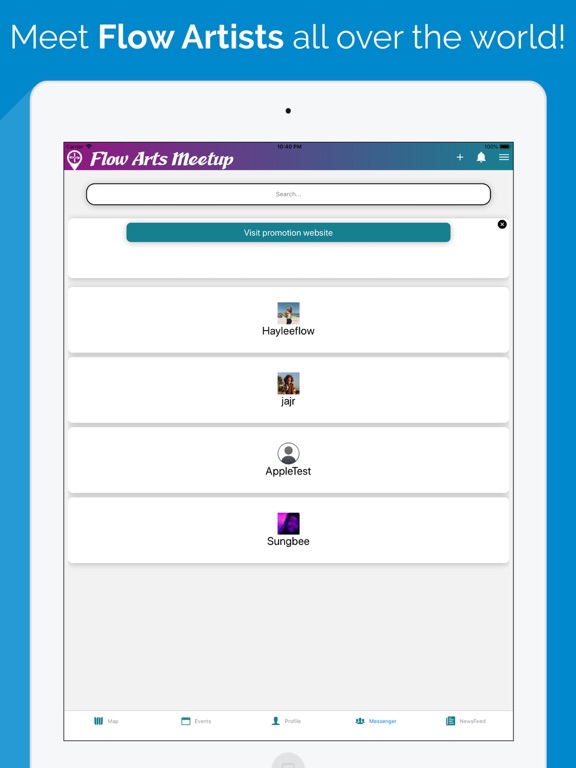 Screenshot #6 pour Flow Arts Meet Up