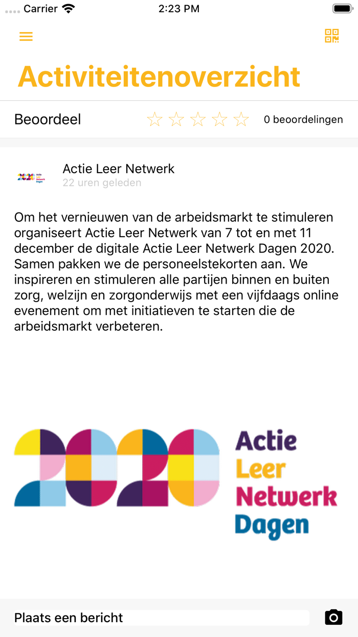 Actie Leer Netwerk Dagen 2020