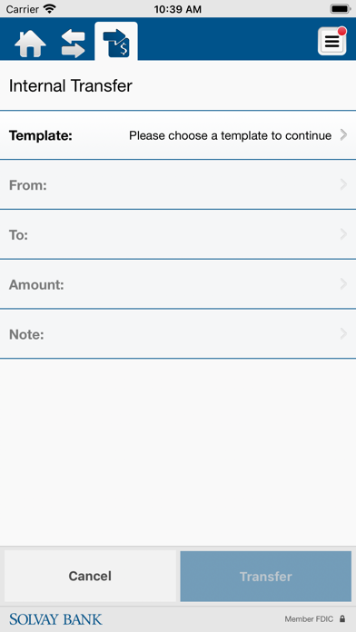 Solvay Bank Business Screenshot