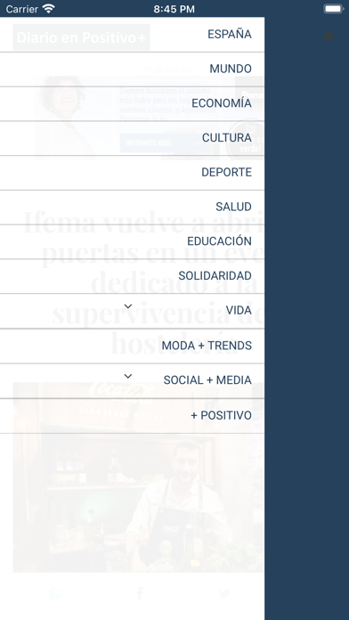 Diario en Positivo+ Screenshot