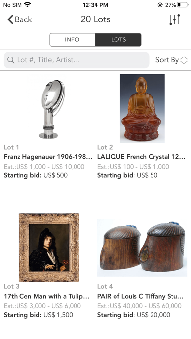 Hill Auction Gallery Screenshot