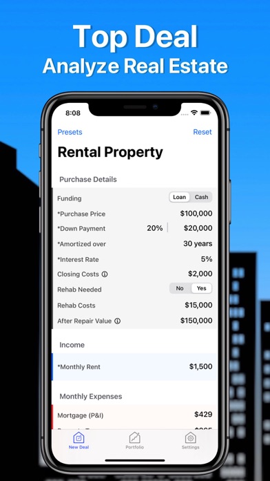 Top Deal: Analyze Real Estate Screenshot